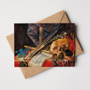 En Vanitas stilleben Simon Renard de Saint-André Kort