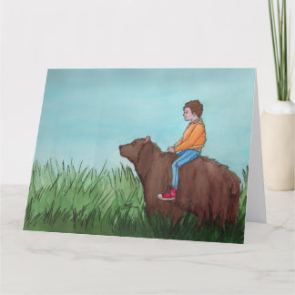 En vanlig Bra-dag: gratulationskort 8,5" x 11" Tack Kort