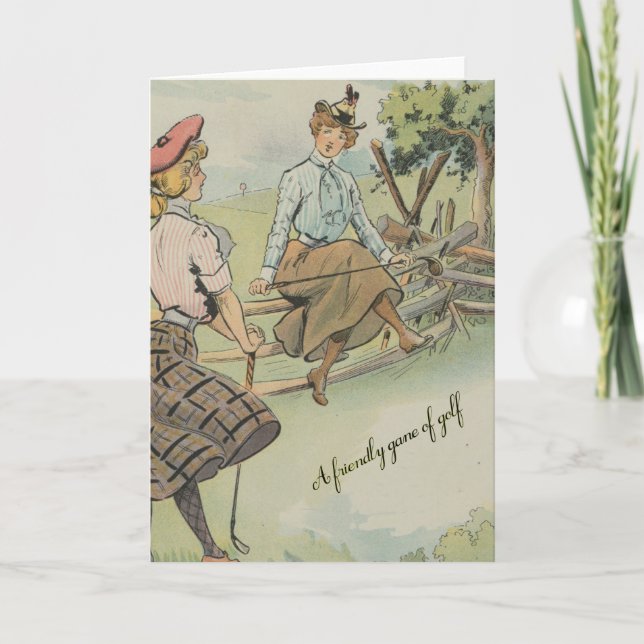 En vänlig lek av Golf Kort (Framsida)