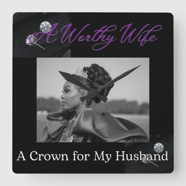 En vär fyrkantig klocka (Framsida)