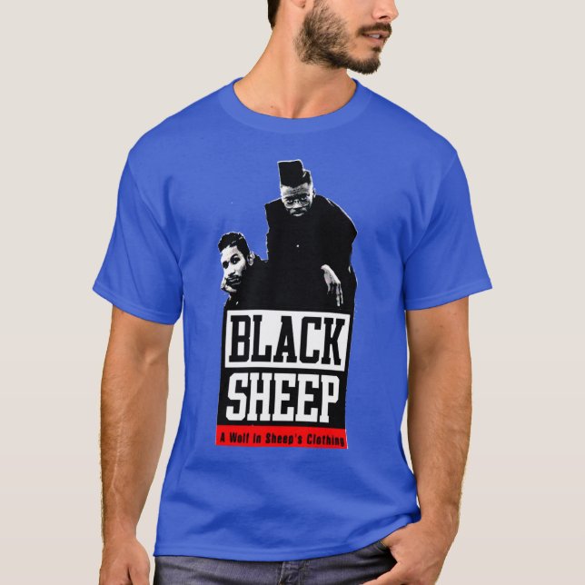 En varg i fårakläder retro t shirt (Framsida)