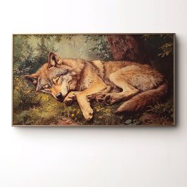 En Varg som sover i skogen Poster