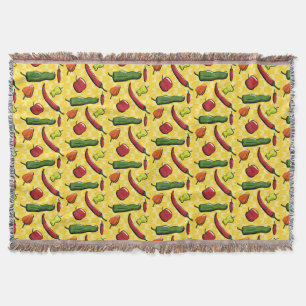 En värld av barnpaprika Throw Blanket Filt