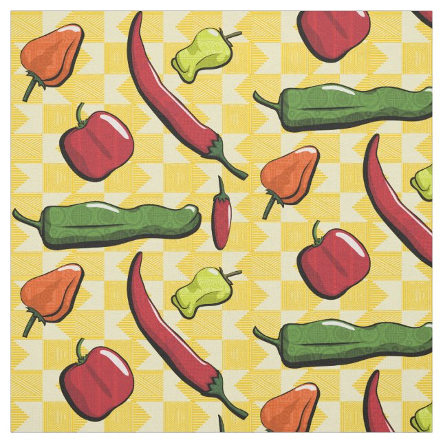 En värld av barnpeppers Fabric Tyg (Provkarta)