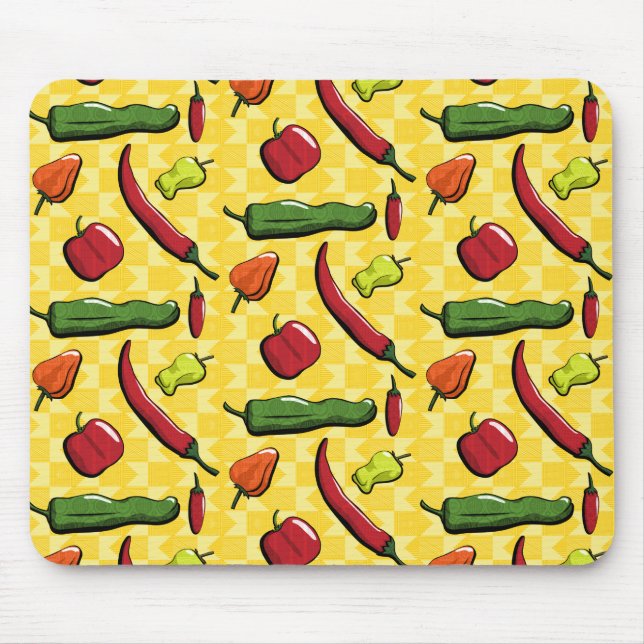 En värld av Chili Peppers Mousepad Musmatta (Framsidan)