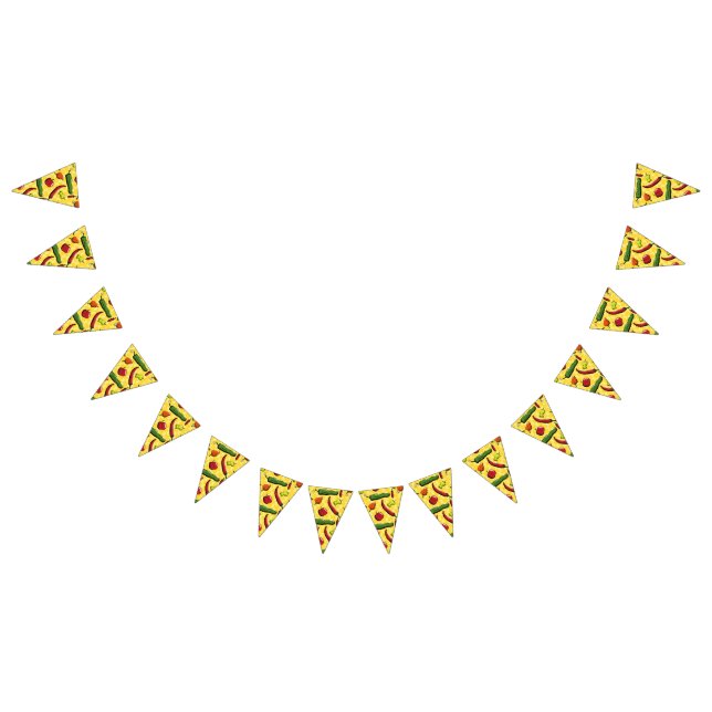 En värld av chilipaprika som buntbanderoll vimplar (Alla)