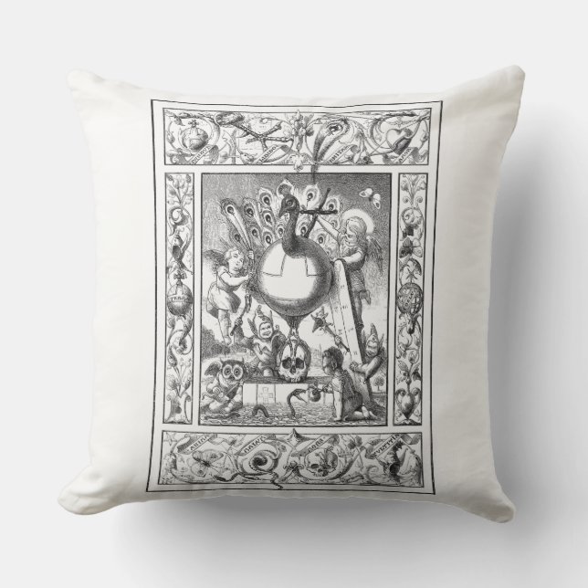 En värld av fåfänga kudder kudde (Framsida)