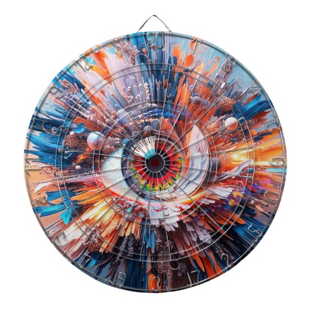 En värld av  nybörjare med visioner darttavla (Framsidan)