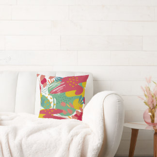 En värld av pulserande färg kudde