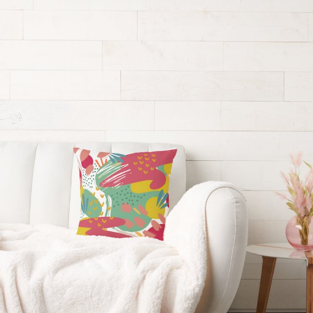 En värld av pulserande färg kudde (Soffa)