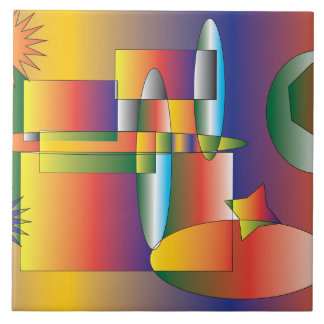 En värld av under och upptäckten kakelplatta