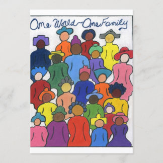 En värld, en multikulturell inbjudan till familjen