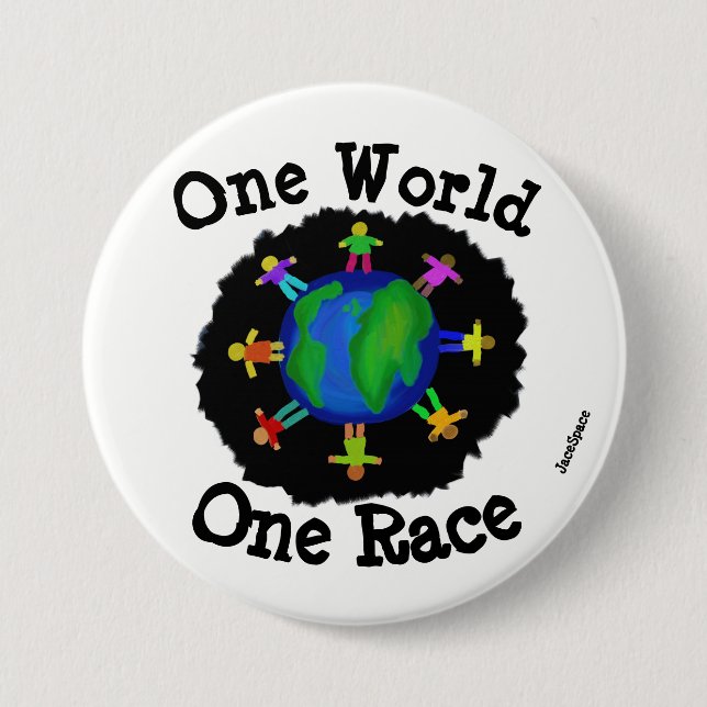 En värld, en tävling knapp (Framsida)