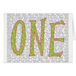 EN VÄRLD HÄLSNINGSKORT