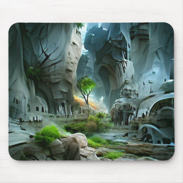 En värld i Fantasy Landscape Environment City Musmatta (Framsidan)