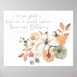 En värld i oktober, höst poster