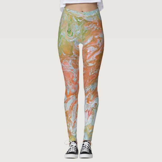 En värld på Fire Pastel Leggings (Framsida)