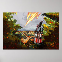 En värld Skapat, slut, Poster