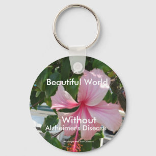 En värld utan Alzheimers sjukdom Keychain Nyckelring