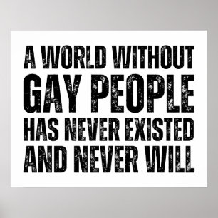 En värld utan homosexuella har aldrig existerat poster