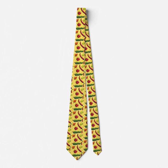 En världsdel med Chili Peppers Manar Neck Tie Slips (Framsida)