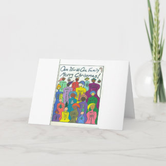 En världsjulkort inbjudan