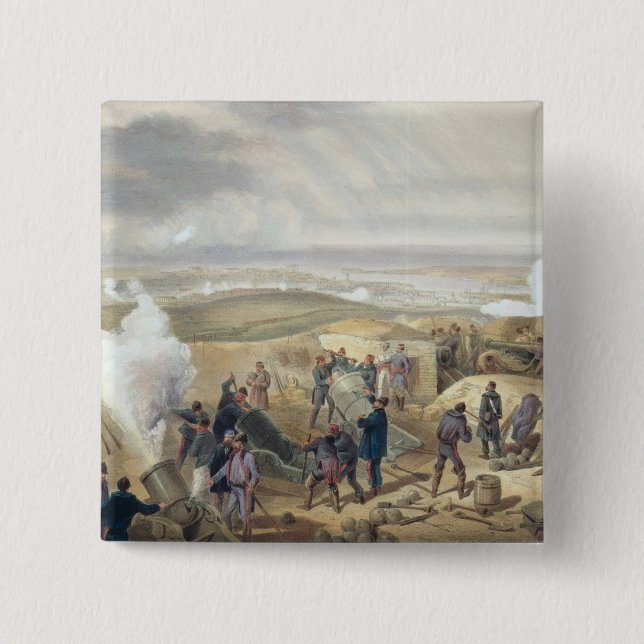 En varm dag i batterierna, pläterar från knapp (Framsida)