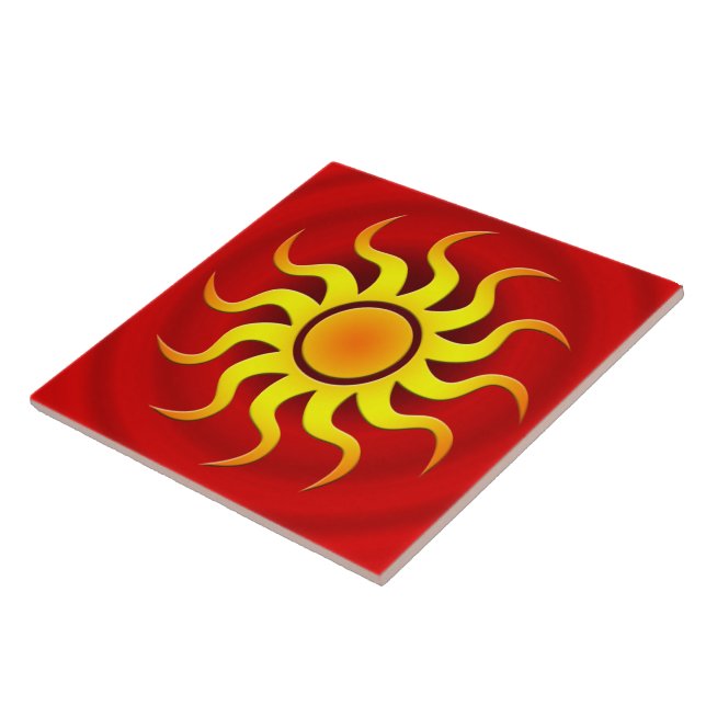 EN VARM SOUTHWESTERN SOL KAKELPLATTA (Sidan)