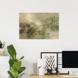 En varsam känsla av distans – Ett abstrakt landska Poster