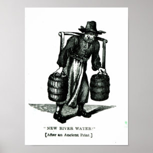En vattenbärare poster