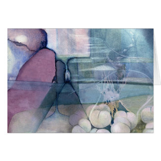 En vattenfärg hälsningskort