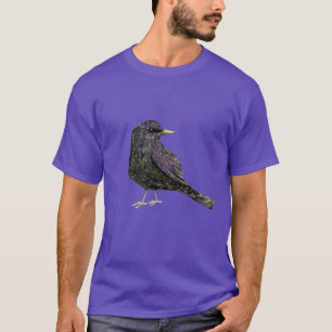 En vattenfärg teckning av en stjärnning t shirt