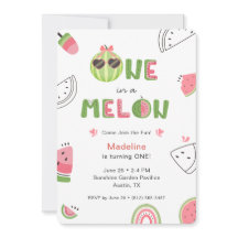 En vattenmelon-flicka födelsedagsfirande för ettår