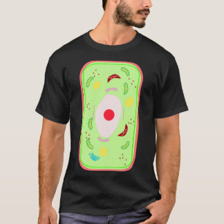 En växtcell med vacuole Mitochondria Golgi bodie T Shirt