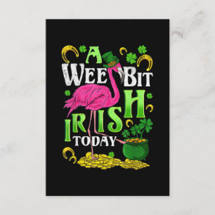 En veckas irländare idag St. Patricks Day Flamingo Tilläggskort