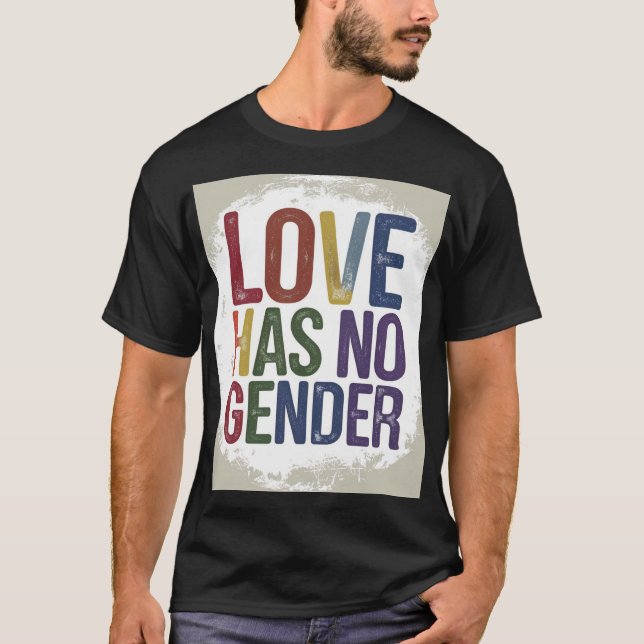 En vektor T-Shirt (Kärlek har ingen Gender) (Framsida)