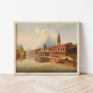 En venetiansk scen   Johann Wilhelm Jankowsky Poster