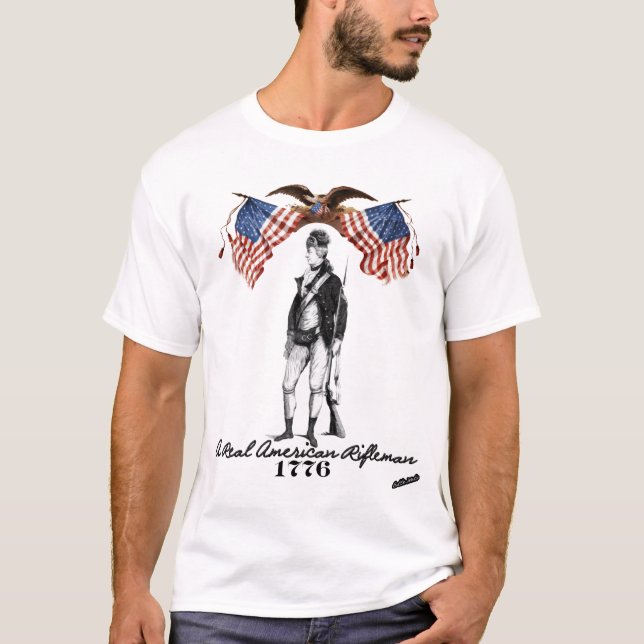 En verklig amerikanRifleman Tee (Framsida)