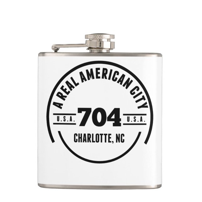 En verklig amerikanstad Charlotte NC Fickplunta (Framsidan)