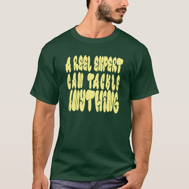 En verklig expert kan hantera skalbara vektorbilde t shirt (Framsida)