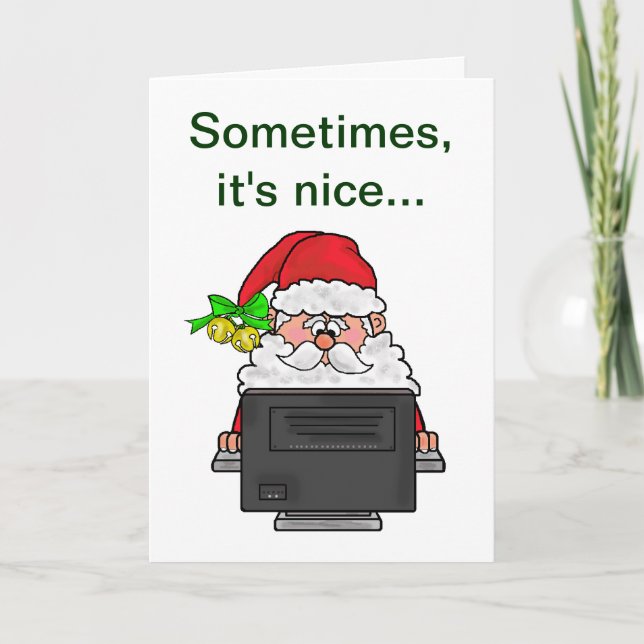 En verklig julkortjulkort helgkort (Framsida)