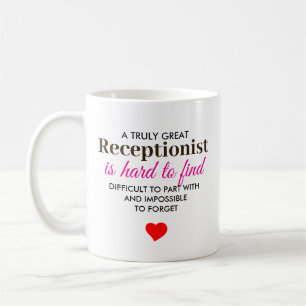 En verkligt bra receptionist – Personligt namn Kaffemugg