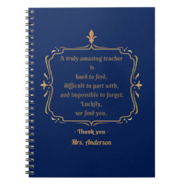 En verkligt fantastisk lärare är svår att hitta  anteckningsbok