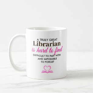 En verkligt stor bibliotekarie – Personligt namn Kaffemugg