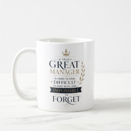 En verkligt stor tacksamhet till chefen kaffemugg