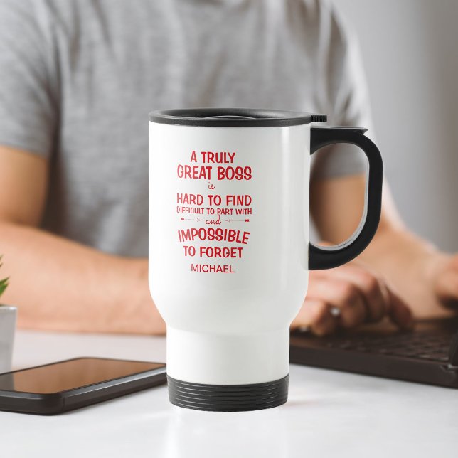 En verkligt Underbar Chef Personlig Red and White Kaffemugg (Skapare uppladdad)