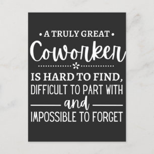 En verkligt Underbar medarbetare Helg Vykort