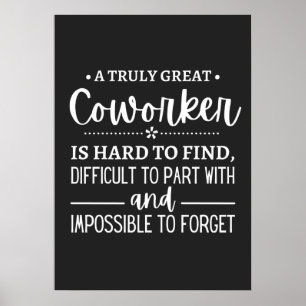 En verkligt Underbar medarbetare Poster