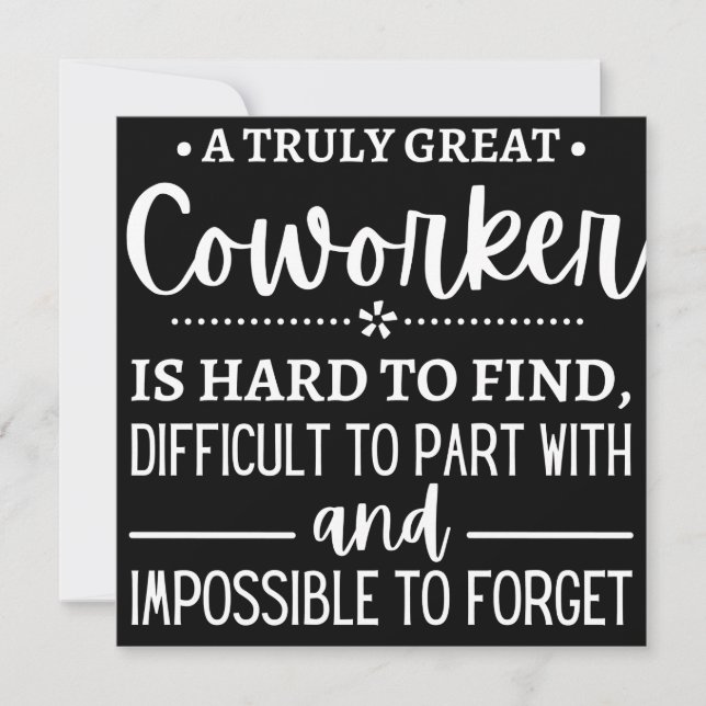 En verkligt Underbar medarbetare Spara Datumet (Framsida)