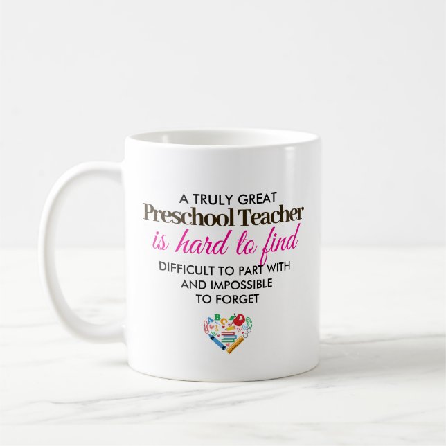 En verkligt Underbar Preschool Teacher - Anpassat  Kaffemugg (Vänster)
